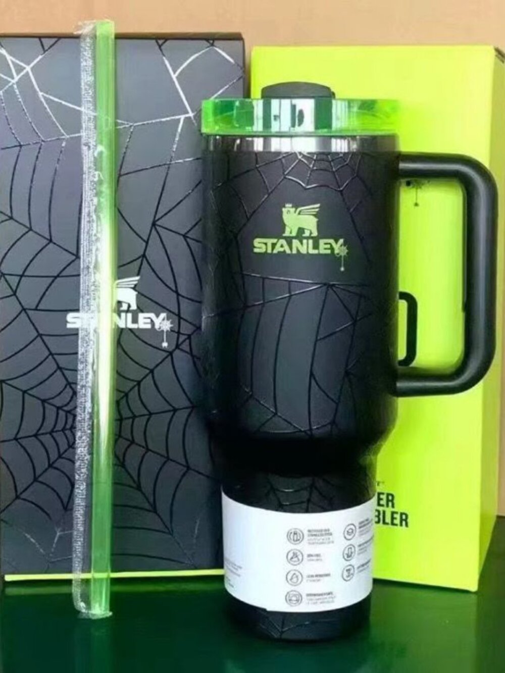 Stanley Halloween Spider Web Quencher Tumbler